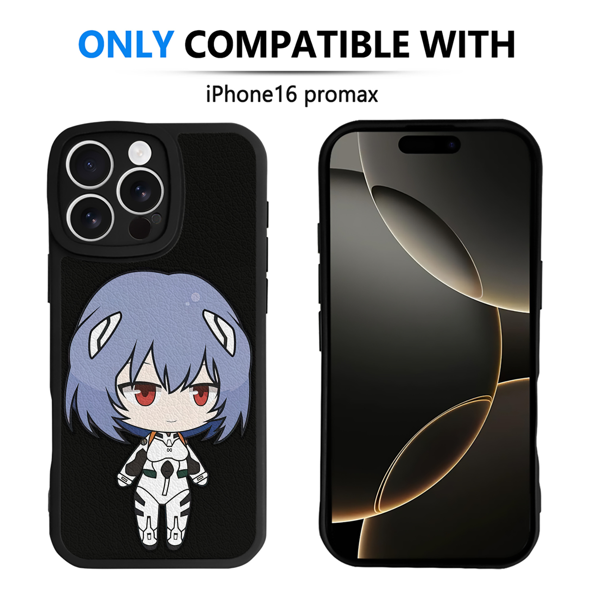 （画像用） EVA 新世紀エヴァンゲリオン 【iPhone 16シリーズ対応】シリコンスマホケース（レザー調） 材質：シリコン